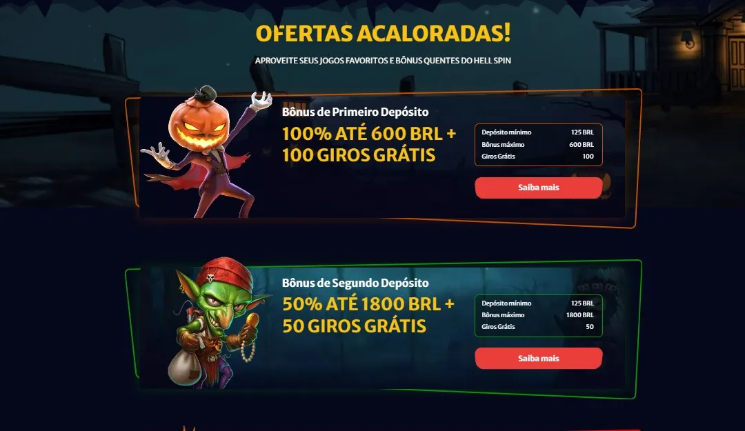 Hellspin CASINO Bônus