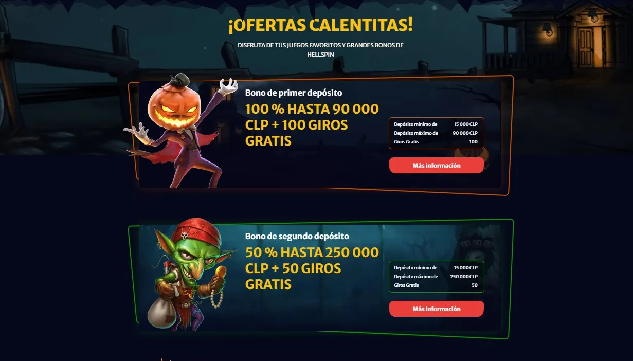 HELL Spin Casino Bonos