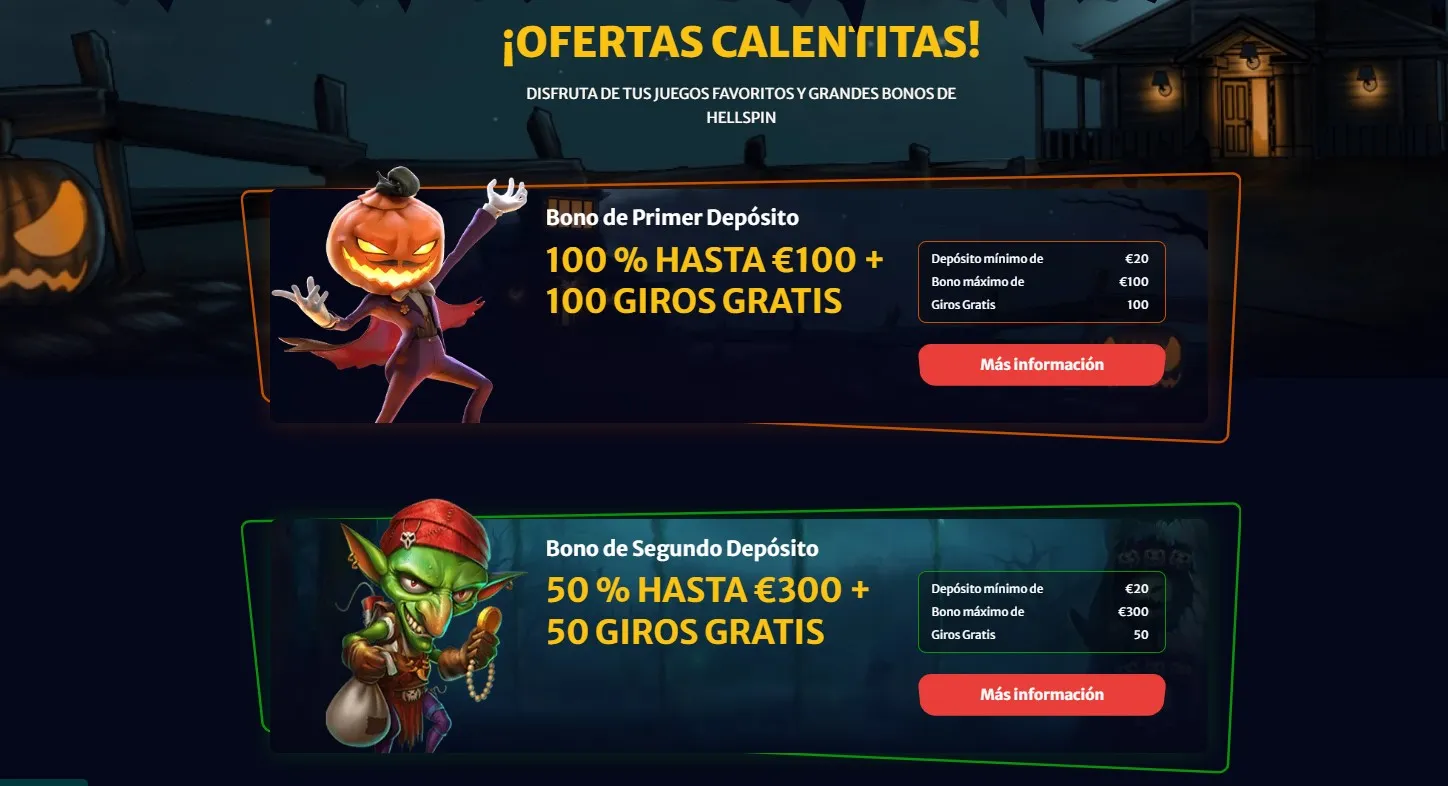HELLSPIN Casino Bonos