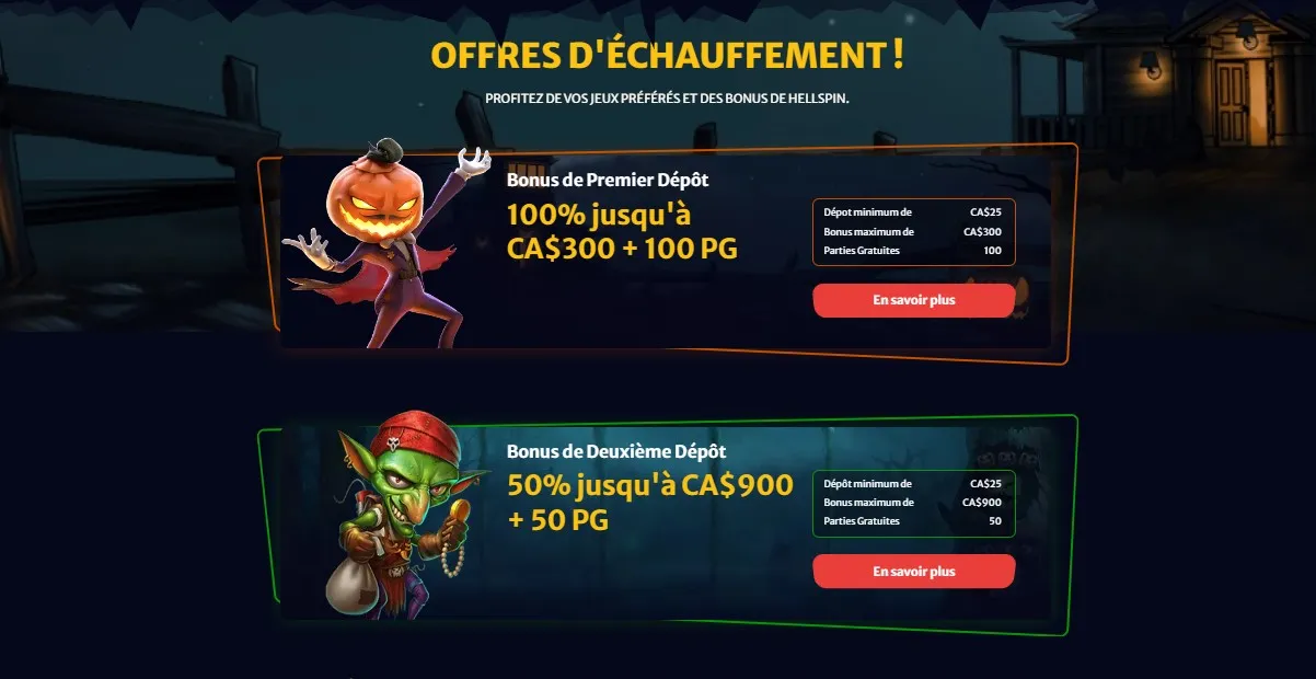 Hellspin CASINO Bonus