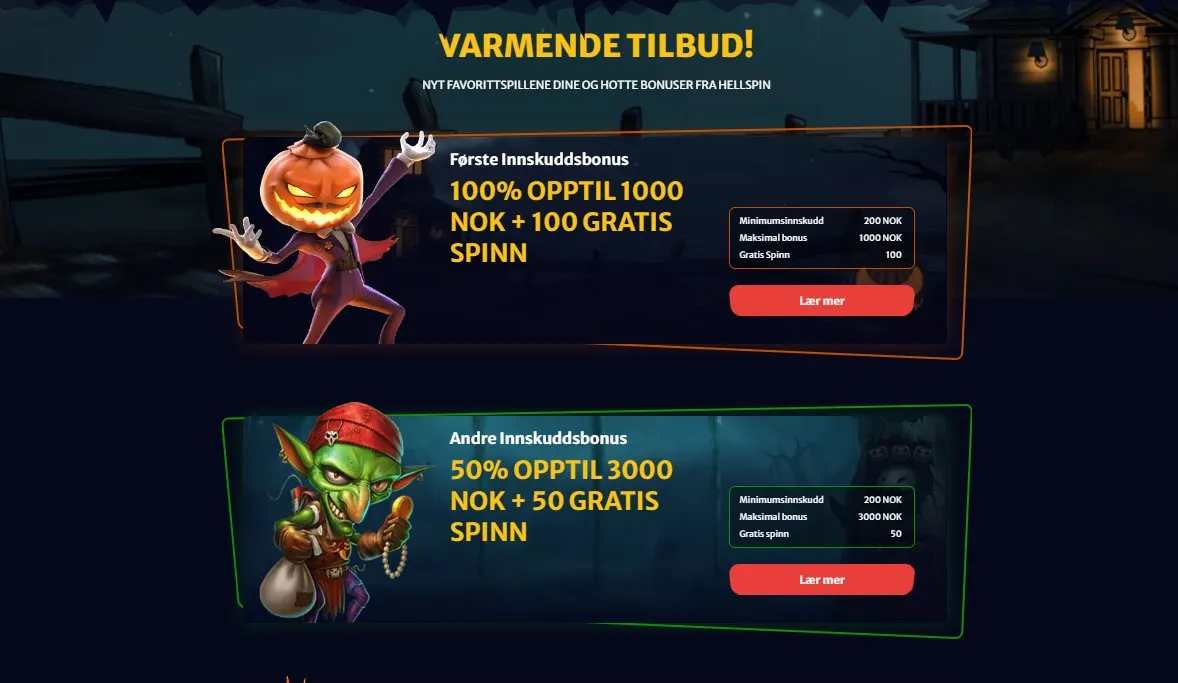 HellSpin Casino-bonuser