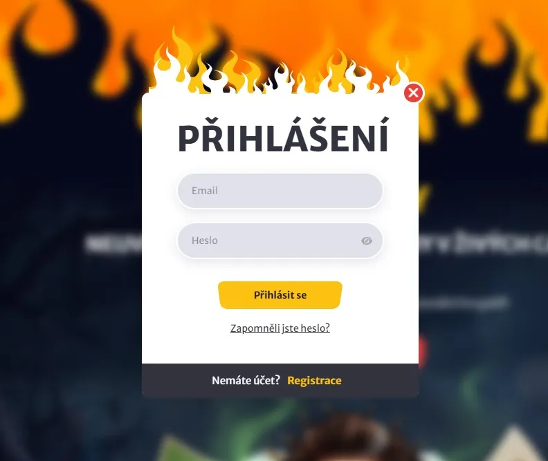 HELLSPIN Casino Krok registrace 1