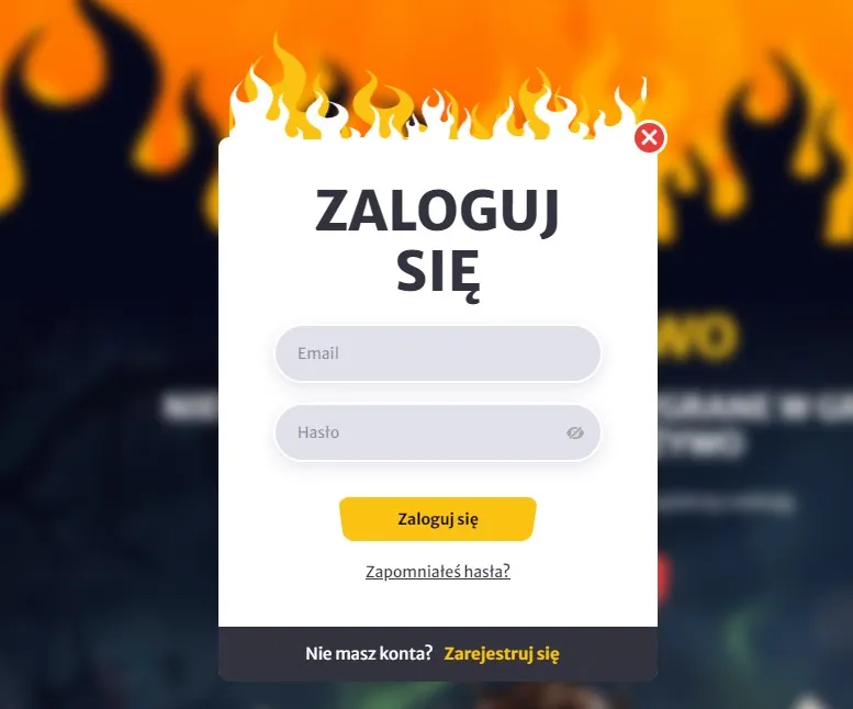 Hellspin Casino Krok rejestracji 1