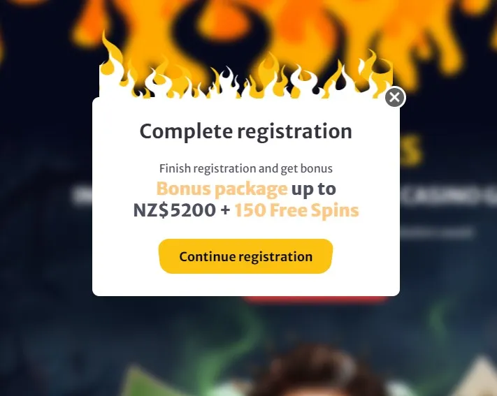 Hell Spin Casino Registration step 3