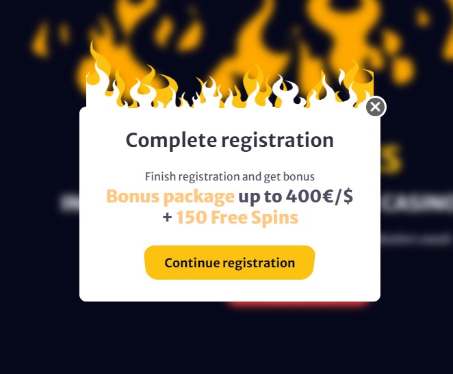 HELLSpin Casino Registration step 3